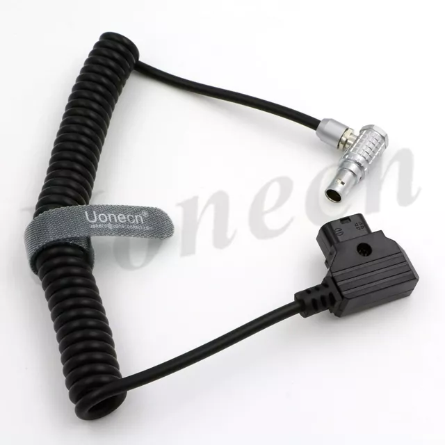 Anton Bauer 0B 2 Pin Male Right Angle Spring Power Cable for Teradek Bond