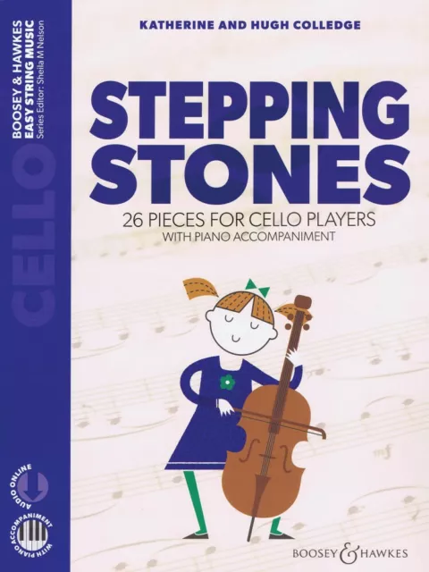 Stepping Stones 26 Pieces for Cello and Piano Sheet Music Book 048024578