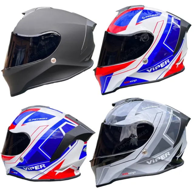 Viper Rs55 Vollgesicht Motorrad Crashhelm Pinlock Rennspurhelm