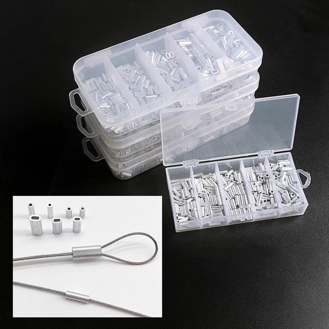 Single/Double Barrel Crimp Sleeves Fishing Line Tube Connector For Leader Rigs