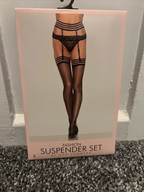 ann summers suspender set Large New