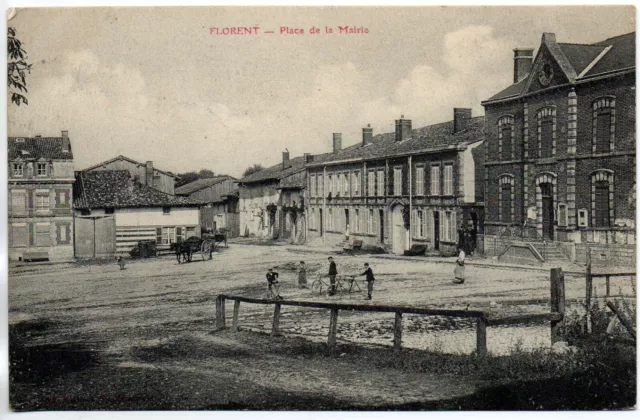 FLORENT - L' Argonne  - Marne - CPA 51 - place de la mairie