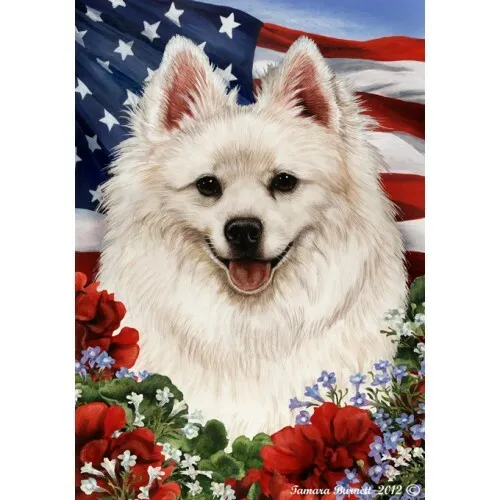 Patriotic (1) House Flag - American Eskimo 16126