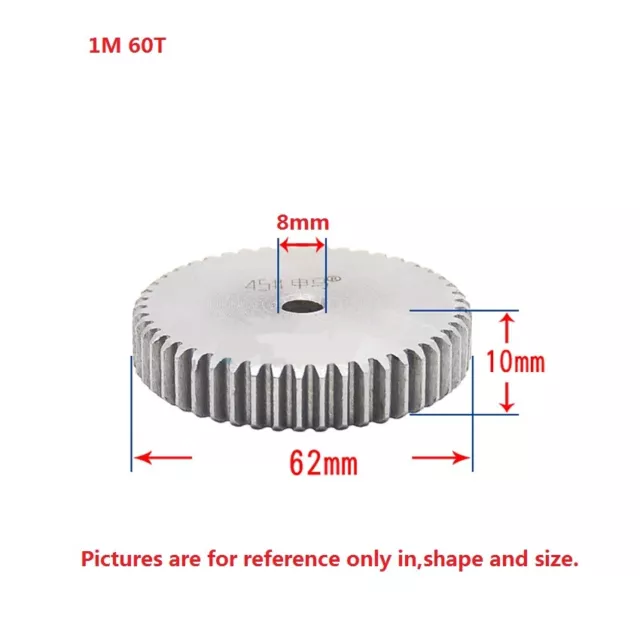 1 Mod 12T-150T 45# Steel Spur Gear Thickness 10mm Motor Pinion Transmission Gear