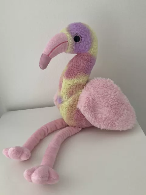Keel Toys Rainbow Flamingo Pastel Soft Toy Plush Pink Bird