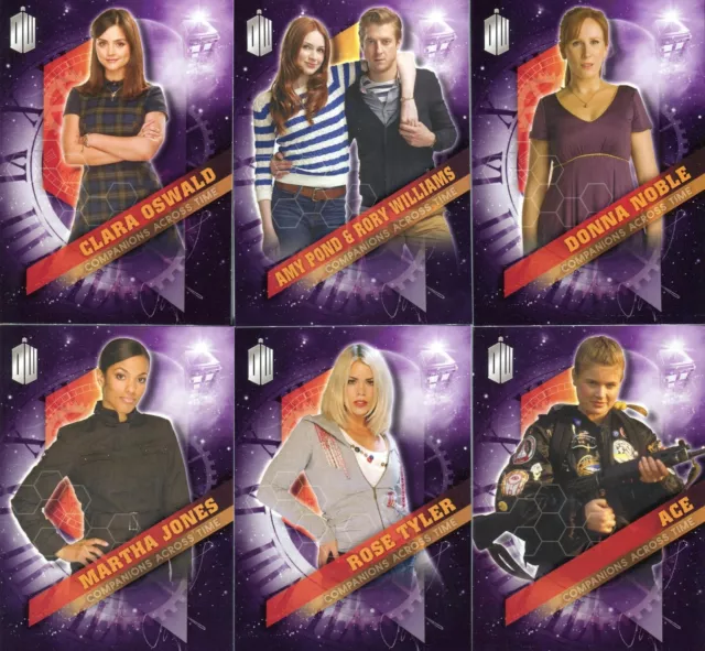 Doctor Who 2016 Timeless Companions Across Time Chase Card Set 10 Cards