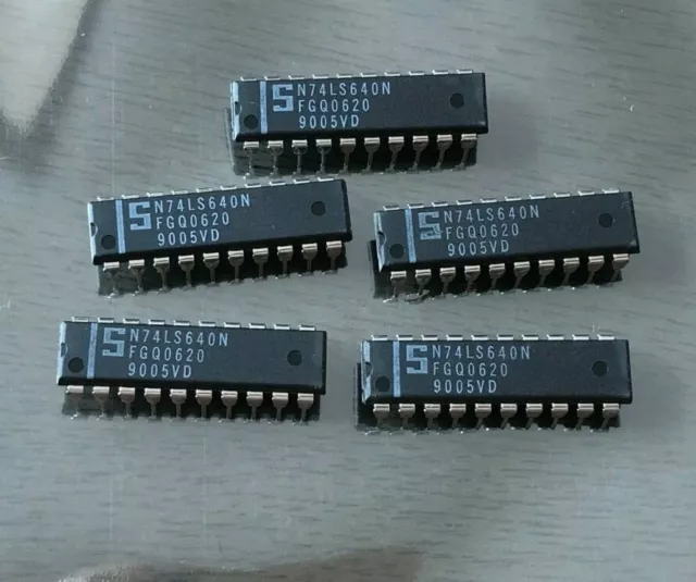 N74LS640N  SIGNETICS  20 PIN DIP / DIL  IC    5 PIECES per order   HU1294