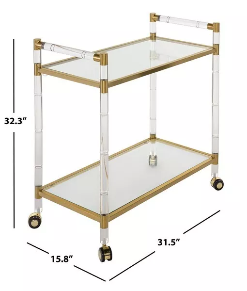 Safavieh DUVAL BAR TROLLEY, Reduced Price 2172726431 SFV2500A