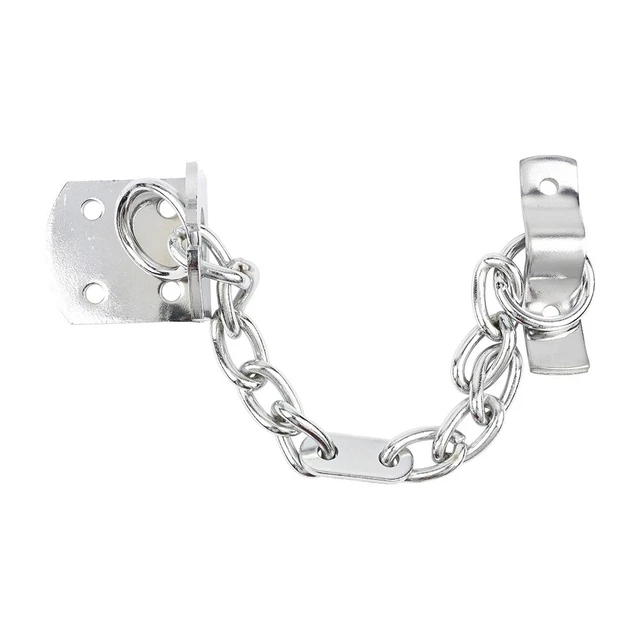 SECURITY DOOR CHAIN Narrow Frame Safety Restrictor Lock Guard - Chrome ...