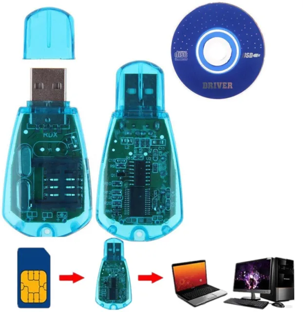 Cellulare GSM/CDMA+CD USB standard lettore di schede SIM copia clonatore scrittore backup SMS