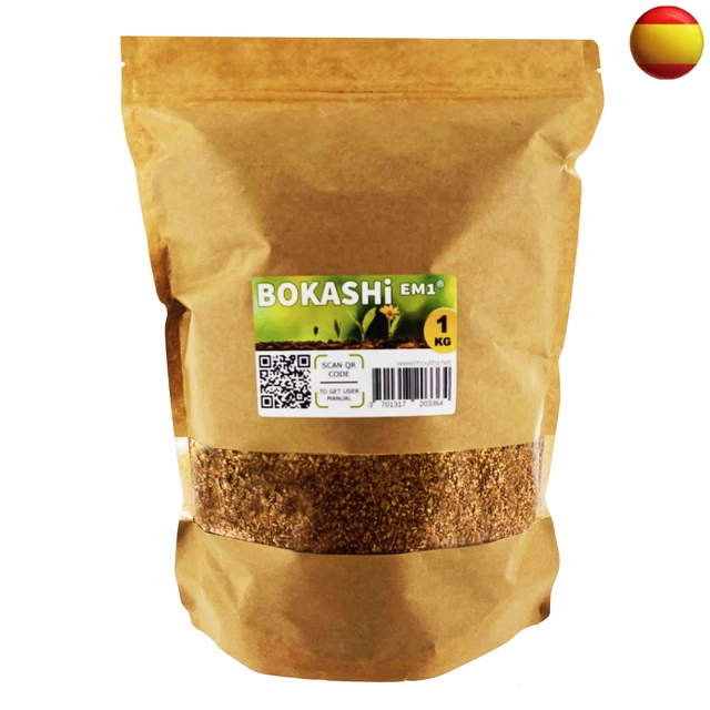 Bokashi 1kg, Acelerador / Activador Alta fermentación biológica EM-1® para compo