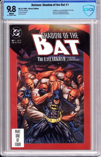 Batman Shadow of the Bat #1 CBCS 9.8 1992 023 1st Arkham & Zsasz
