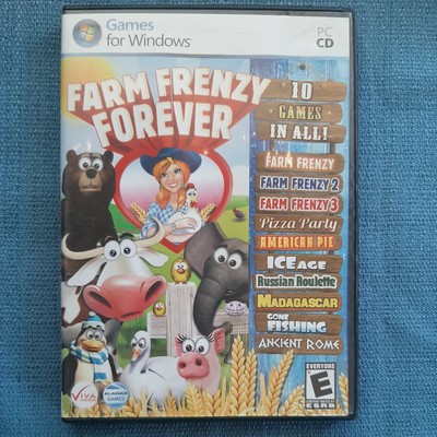 Farm Frenzy Forever 10 Games In All! (PC, 2011) CD-ROM WIN 7/Vista/XP  NO MANUAL