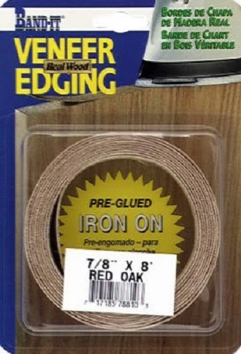 Veneer Tech. Band-It 7/8" x 8', Cherry, Wood Veneer Edgebanding