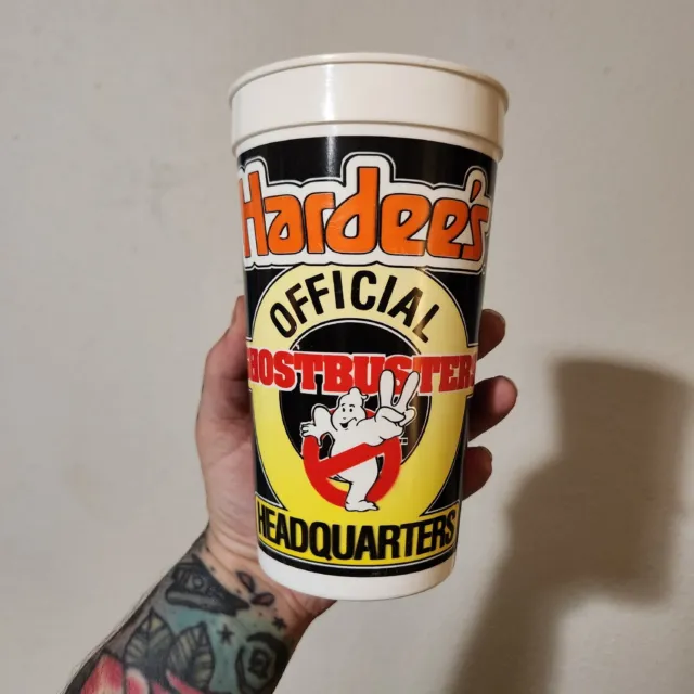 Vintage 80s Ghostbusters Hardees Plastic Collectors Cup
