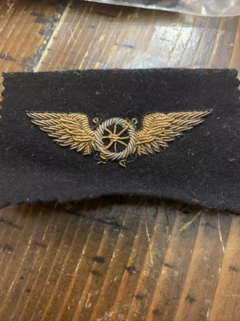 WW2 Variation Bullion Us Naval Navigator Wing USN USMC Insignia Beautiful