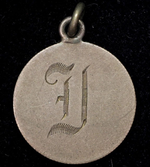 1887 Love Token Fancy Engraved "D" Liberty Seated Dime Silver US Coin