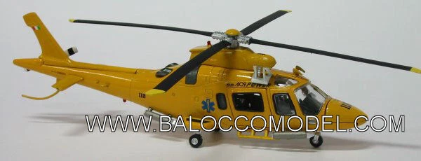 Miniature Hélicoptère AW109 Agusta – échelle 1:43 – Rouge Et Blanc – New Ray – Collection Dès 8 Ans