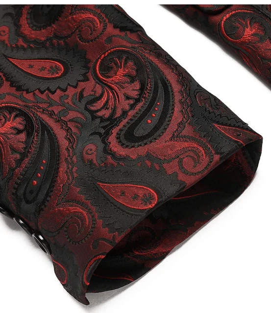 COOFANDY Mens Floral Tuxedo Jacket Paisley Shawl Lapel Suit Blazer Size X-SMALL 3