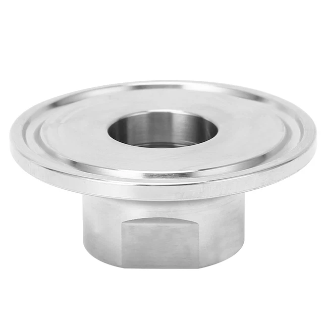 304 Stainless Steel HFS(R) 1.5in To 1/2in NPT Female Adapter For Clamp DG
