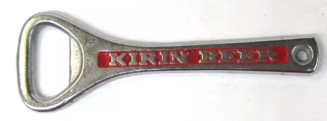 vintage KIRIN BEER IMPORTED FROM JAPAN cast iron 4 3/8" beer bottle opener *