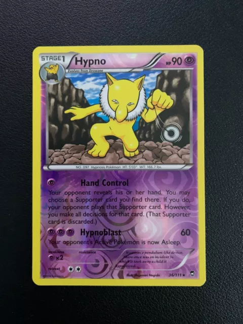 Hypno Reverse Holo | XY Furious Fausts | 36/111 | seltene Pokémonkarte