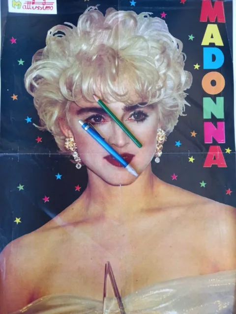 MADONNA - JOEY TEMPEST poster Mattissimo ANNI 80 VINTAGE