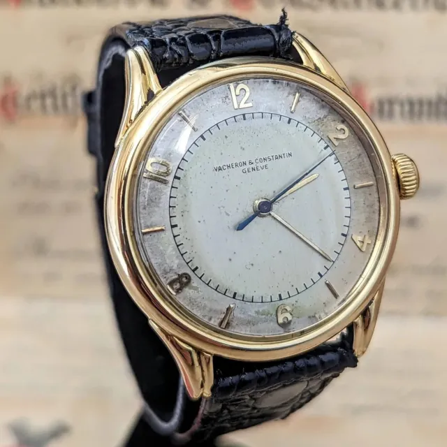 VACHERON & CONSTANTIN Geneve Wristwatch 18K GOLD Ref 4466 477/1 Bumper Automatic
