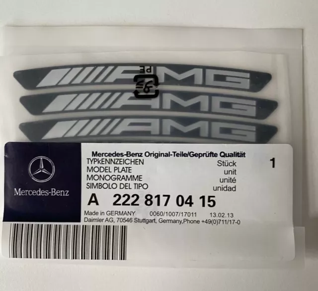 New 4x Mercedes Benz AMG Wheel Badge Emblems/Stickers UK Seller 🇬🇧