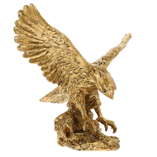 Statuetta Realistica Di Uccello Rapace In Resina, Decorazione Da Scrivania O Collezione, 10 Cm, Finitura Smaltata