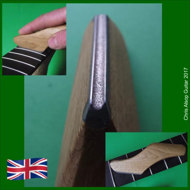 Diamond Guitar Fret Crowning File with Oak Handle 2.0mm Concave Profile TF085_20
