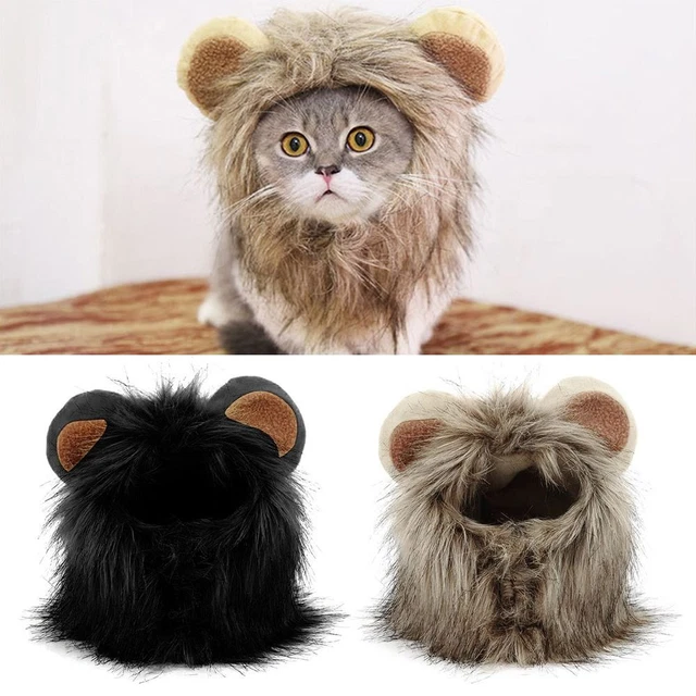 León melena mascota trajes cosplay pelucas gorro mascota disfraz