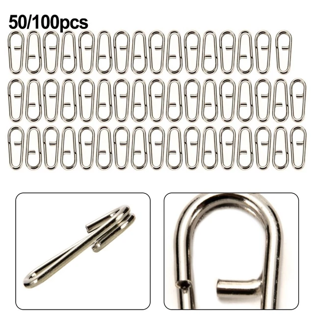 SUPERFINDINGS 382 Pièces Anneaux Fendus De Pêche Inox + Connecteurs Double Boucle + Pince ABS – 7 Tailles Pour Eau Douce & Salée
