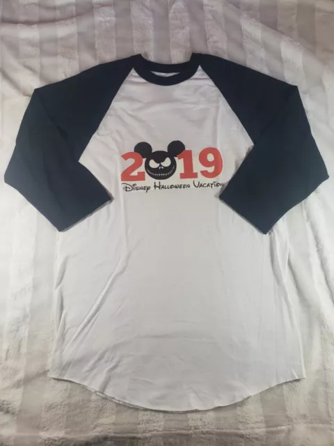 Disneyland Halloween 2019 Vacation Rocket Raglan Soffe T-shirt Unisex M NWOT