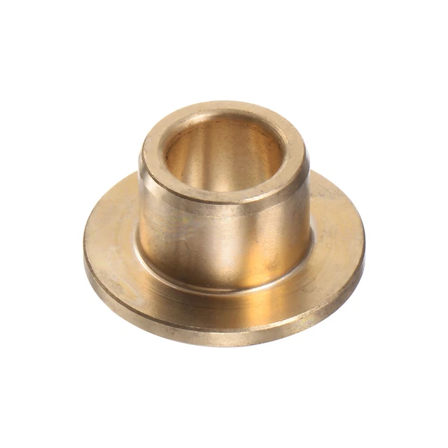 Flange Bearing Sleeve 8mm x 12mm x 10mm Bronze Self-Lubricating Bushings