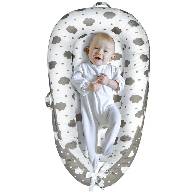 Yoocaa Baby Lounger, Baby Nest for Cosleeping - Portable Breathable Cotton Newbo