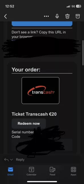 Transcash coupon code 20