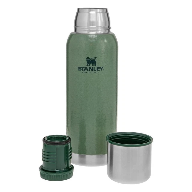 Stanley Adventure Flask 1L Bottiglia isolata sottovuoto in acciaio inox con tappo tazza