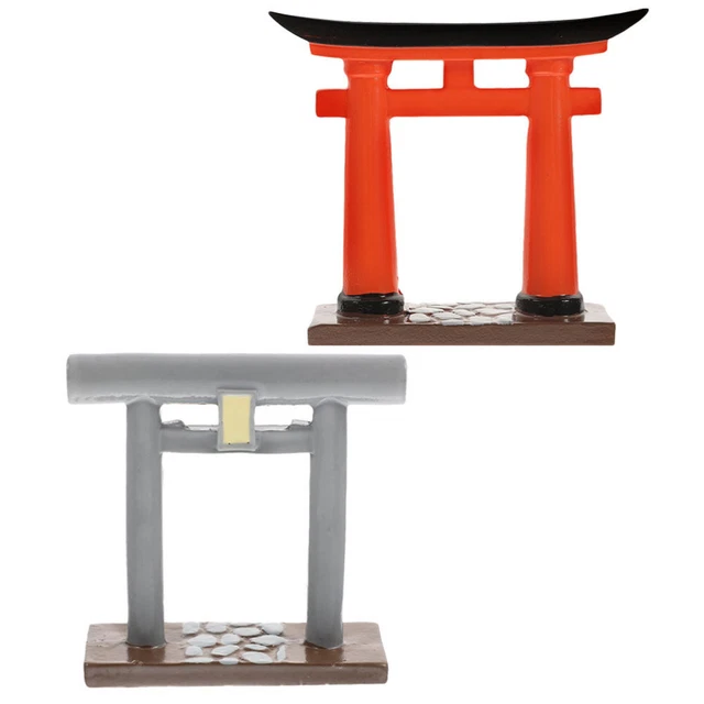 2 piezas Micropaisaje Torii Puerta Torii Torii Miniatura Torii Simulado