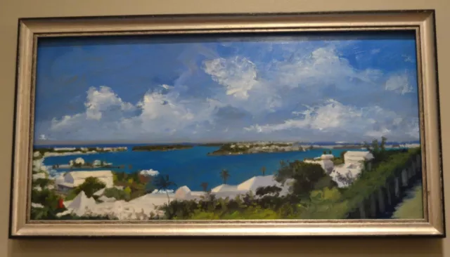Original Oil Painting of Bermuda Scene by Artist Joseph Sweeney