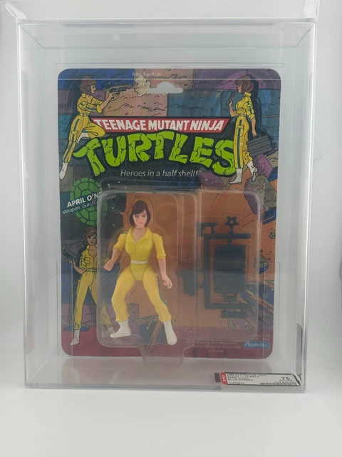 1988 PLAYMATES TMNT Series 1/10 Blue Stripes April O'Neil Graded