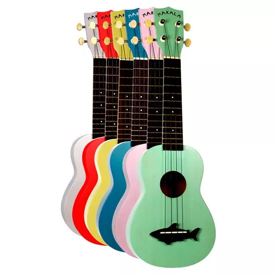 **Makala Soprano Ukulele Shark Bridge - Various Colors! - Free Shipping**