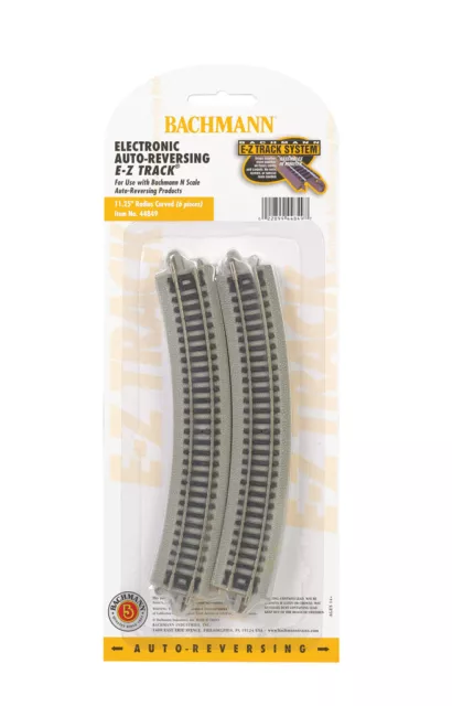 NEW Bachmann EZ-Track Auto-Reversing Curved Track 6 N Scale FREE US SHIP