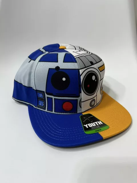 R2D2 StarWars Baseball Cap Adjustable Hat Snap Back Youth NEW