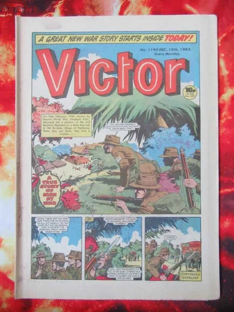 Victor Comic 10 Dec 1983. No.1190. Unread/Unsold Newsagents Stock. Nrmint