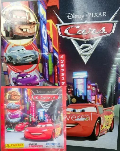 SEALED BOX + ALBUM 🚗 CARS 2 Pixar Disney Panini Sticker Collection