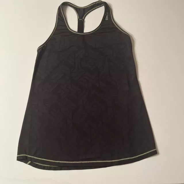 EUC Reebok Women's Black Athletic Racerback Tank Top Size M 🔥 (T)