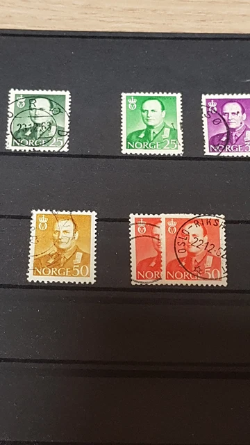 Konvolut / Lot 1 - alte Briefmarken aus Norwegen - Norge 2