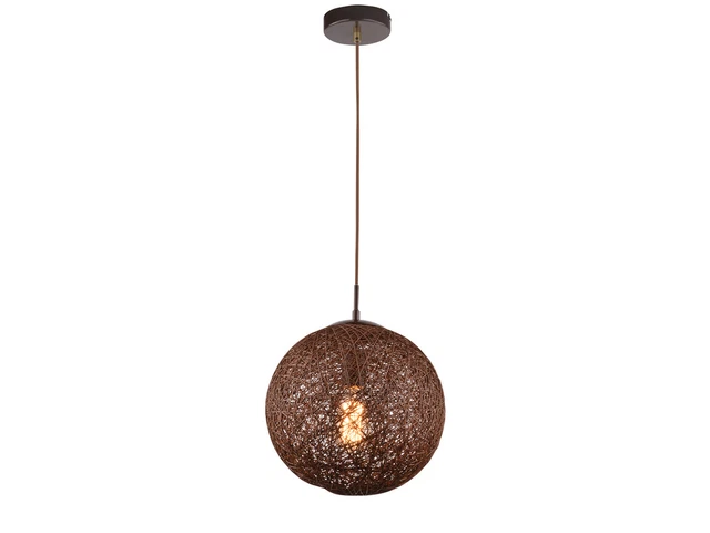 KUGEL Pendelleuchte BILBAO Drahtgeflecht Ø30cm Rund, Design Lampe Esstisch