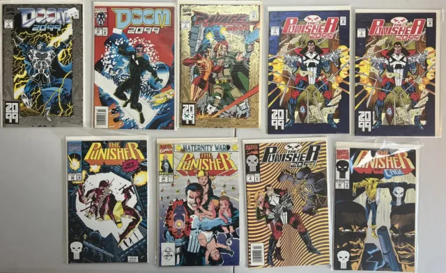 🍕🍕#1 Doom Punisher  Ravage 2099 Marvel 9 Comics Lot 🍕🍕